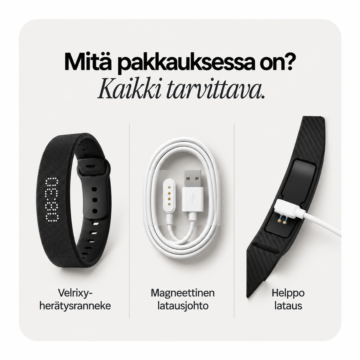 Äänetön herätysranneke