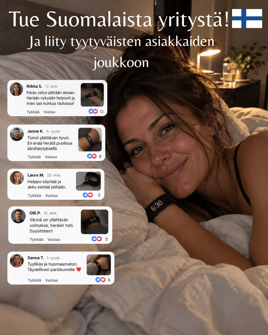 Äänetön herätysranneke - Velrixy