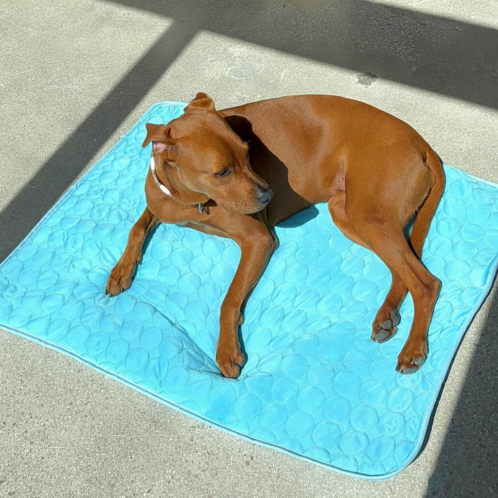 Cooling mat dog photo without text